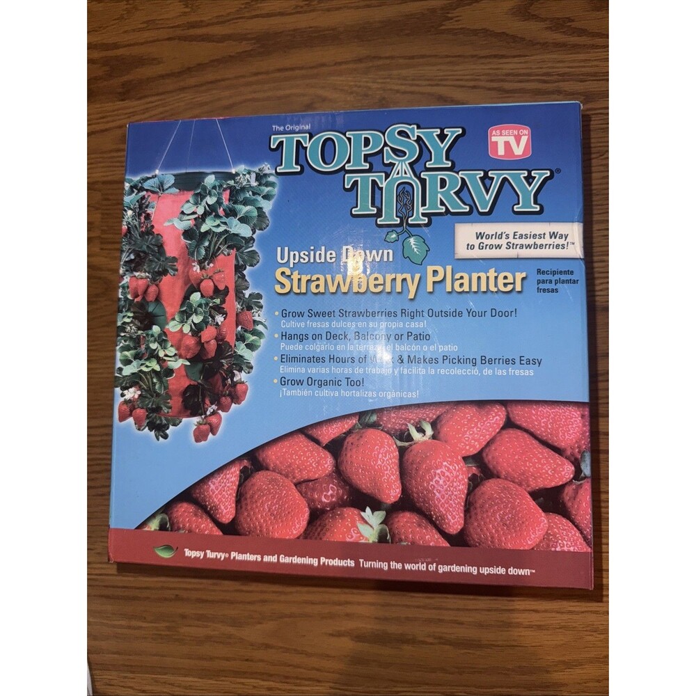 Topsy Turvy Upside Down Strawberry  Planter Worlds Easiest Way Grow Strawberry